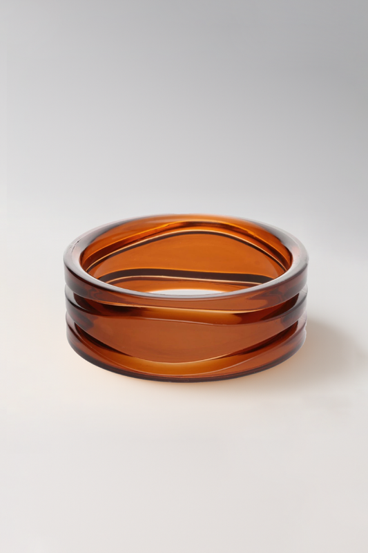 Bijoux Bracelet Jonc En Résine Transparent 66 mm - Auburn