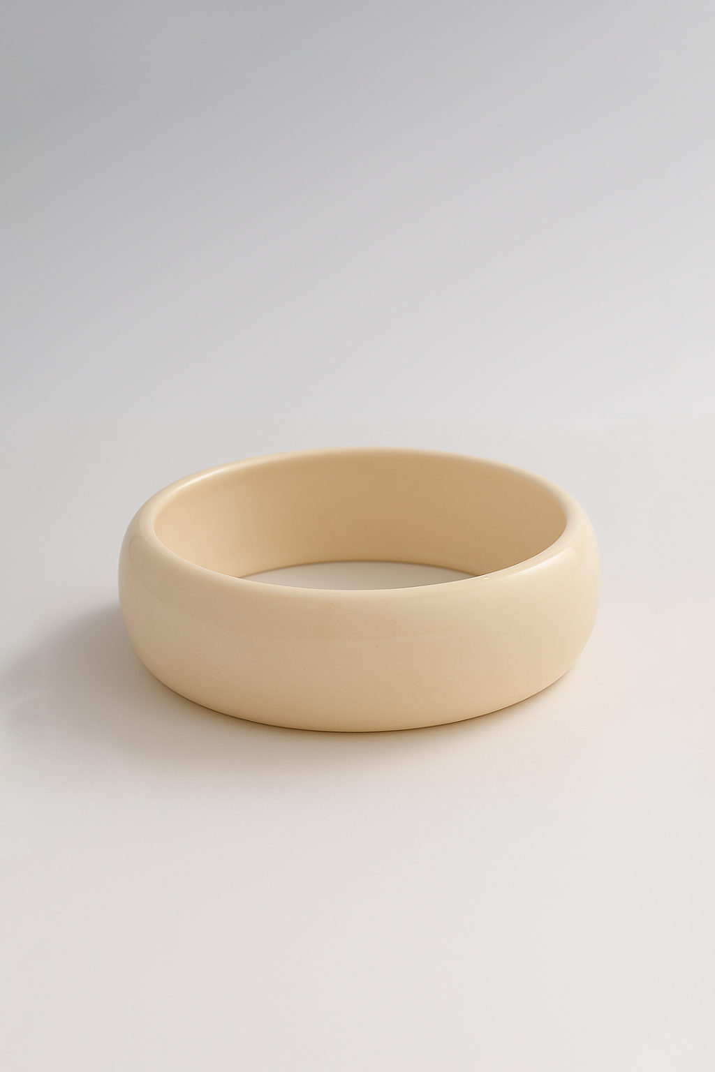 Bijoux Bracelet Jonc En Résine Opaque 69 mm - Nude