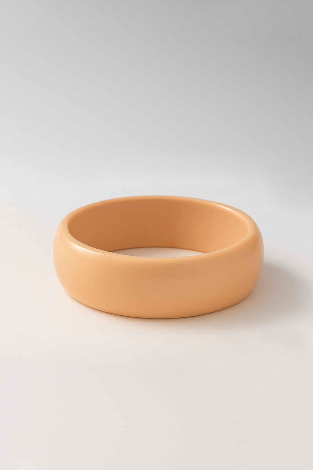 Bijoux Bracelet Jonc En Résine Opaque 69 mm - Camel