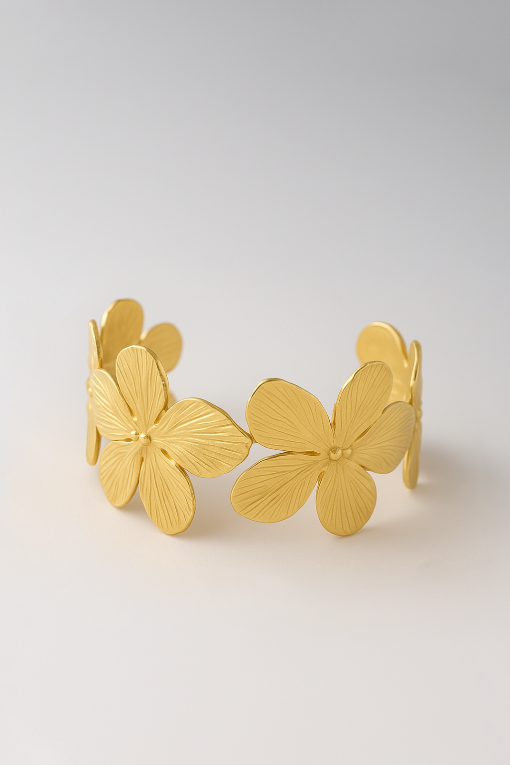 Bijoux Bracelet Fleurs de Cerisier - Acier Inoxydable Doré